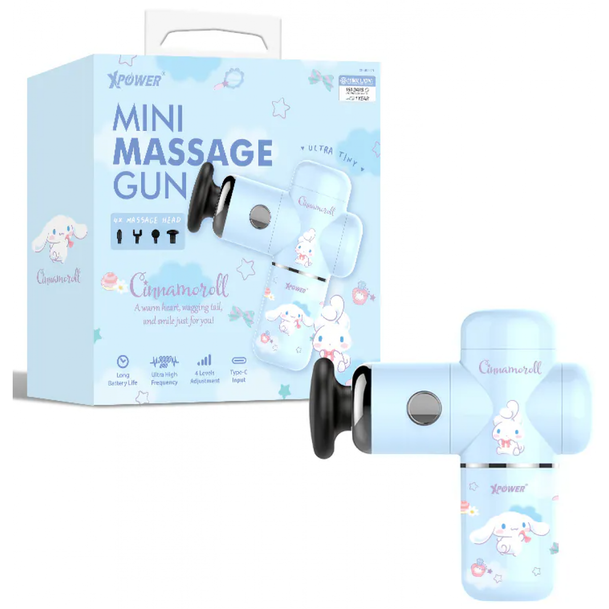 XPower MG3 超迷你肌肉按摩槍 (Sanrio Cinnamoroll)